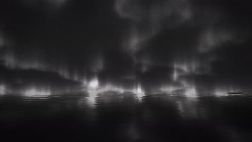 Black And White Northern Lights