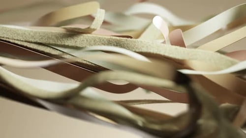 Dynamic Flowing Strips Abstract Motion Background