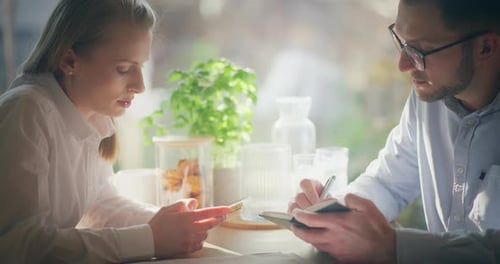 Business People Workers Talking Working in Office