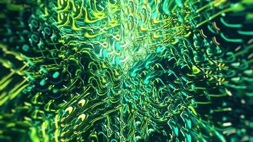 Green Pulsing Ripple