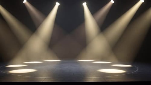 Dynamic Stage Spotlights with Volumetric Light Beams