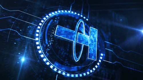 Symbole de crypto-monnaie Tether USDT stablecoin, concept numérique, boucle verticale