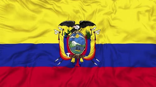 Schleife zum Winken der Flagge Ecuadors
