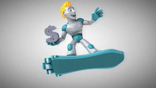 Robotersurfen - 3D-Animation