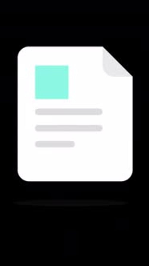 CV Text Morphing To Document On Alpha Channel Vertical