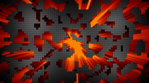 Dynamic Pixelated Grid Abstract Background Loop Animation