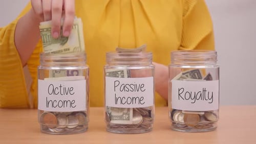 Saving Money from Active Income, Passive Income and Royality