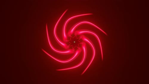 Abstrakte Bilder mit blinkenden futuristischen Blitzen in einem farbenfrohen VJ-Loop