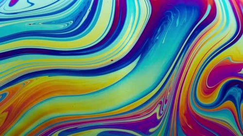 Vibrant Abstract Fluid Color Swirls Motion Background Loop