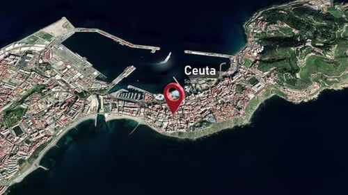 Realistic Earth Map Zoom to Pinpoint Location Reveal