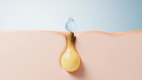 3D Skin Pore Cleansing Animation