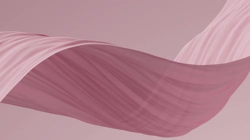 Abstract Pink Fabric Undulating in a Seamless Loop