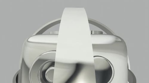 Chrome 3D Abstract Logo Reveal Animation