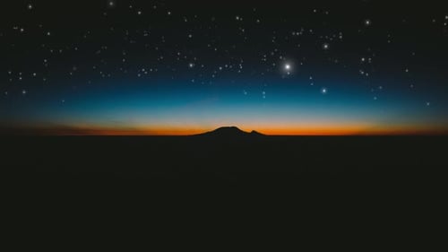 Abstract Sunset Night And Sky Space Background 4k Loop