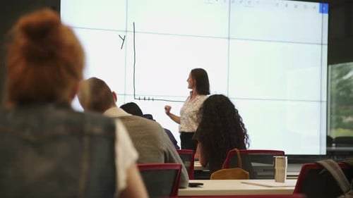 Students Listening to Teacher and Raising Their Hands 4549 Years