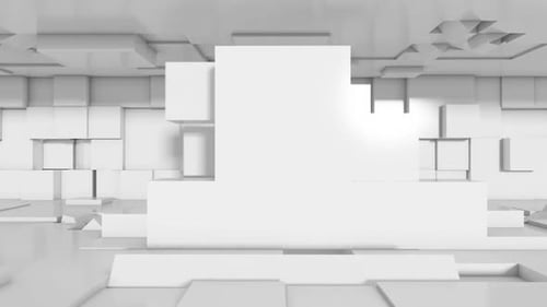 Cube Universe Weißer Hintergrund