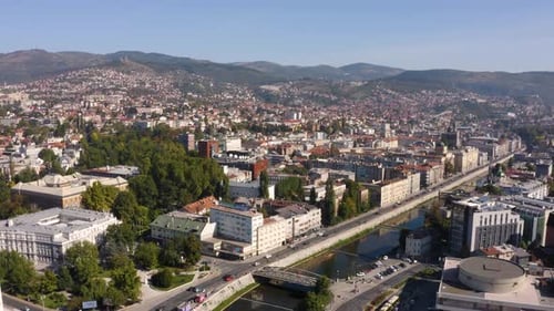 Aerial View of Sarajevo