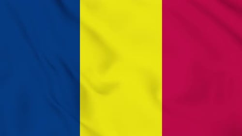 Chad Flag Animated 4k