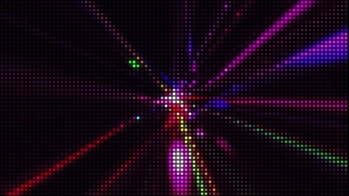 Abstract Digital Light Ray Dot Grid Background