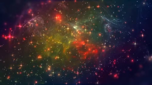 Red And Golden Lights Blinking Animation