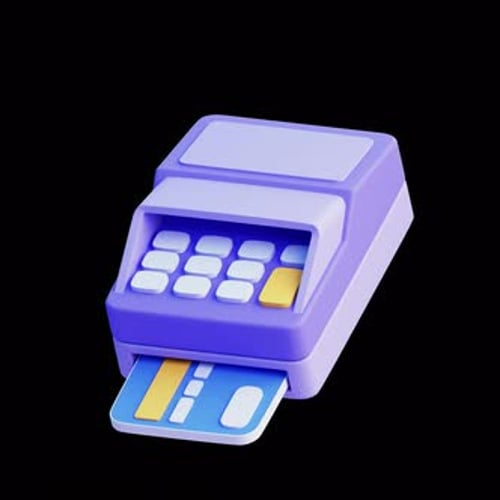 Modern 3D Point of Sale Terminal Payment Animation