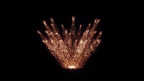 Fiery Ground Burst Background