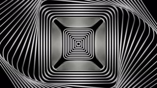 Silver Abstract Sinusoidal Waves Background Vj Loop In 4K