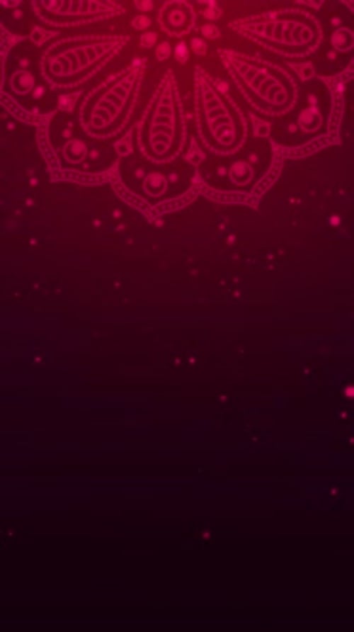 Diwali red background with rotating mandala