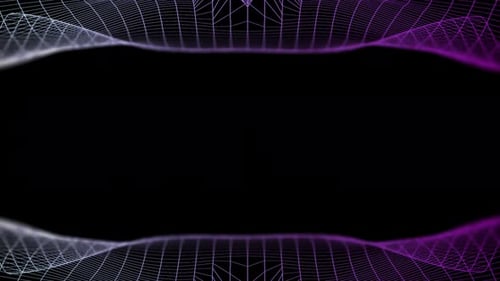 Dynamic Abstract Grid Wave Motion Background