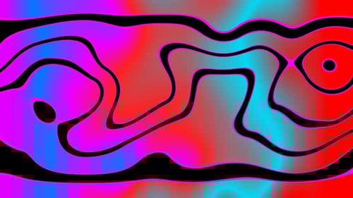 Abstract wavy flowing liquid . Moving shape layer style motion background