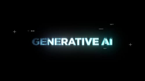Futuristic Generative AI Digital Title Reveal