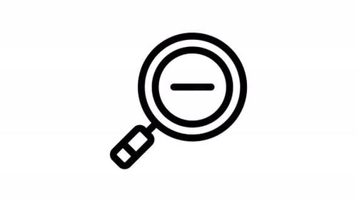 zoom out line icon animation