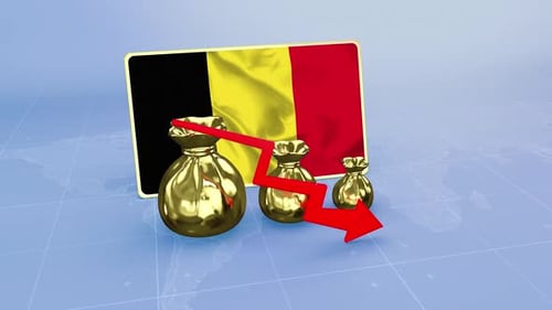 Belgium Reserves Decline Economic Crisis Data Graph Infographic