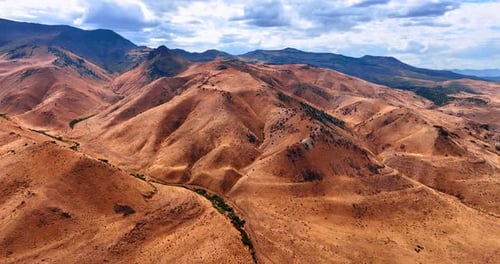 Majestic Aerial View of Rolling Hills Landscape