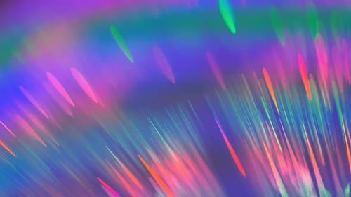 Irisierender Makro-Lichtbeugungsgradient mit holographischem Spektrum