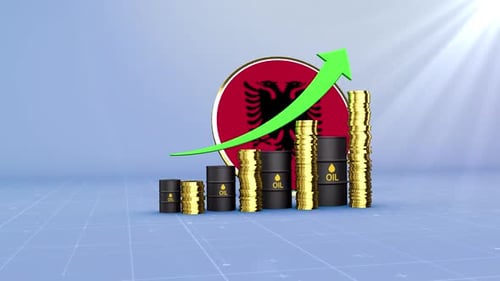 Albania Oil Revenue Growth Energy Market Finance & Economic Data Infographic