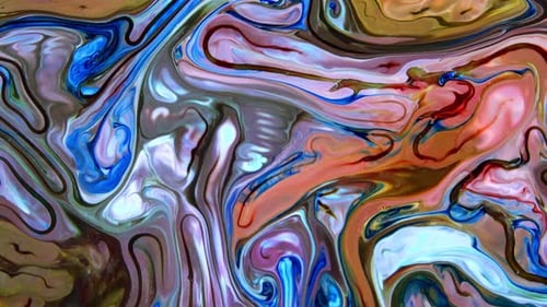 Abstrakte bunte Tintenbewegungen breiten sich auf der Wassertextur aus 901
