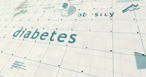 Animated Medical Data Infographic with Charts and Health Statistics