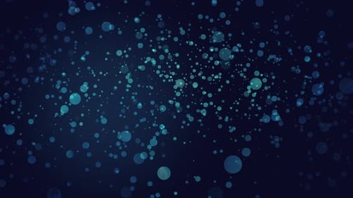 Green Particles Abstract Animation Background