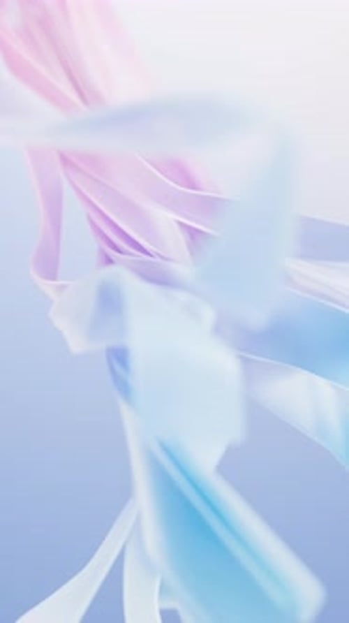 Soft Abstract Flowing Pastel Ribbons Background Animation