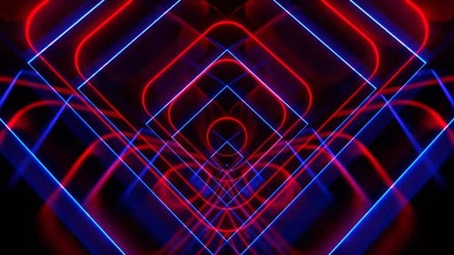 Red And Blue Hypnotic Abstract Moving Background Vj Loop In Hd