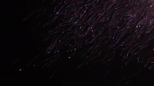 Líneas de partículas abstractas