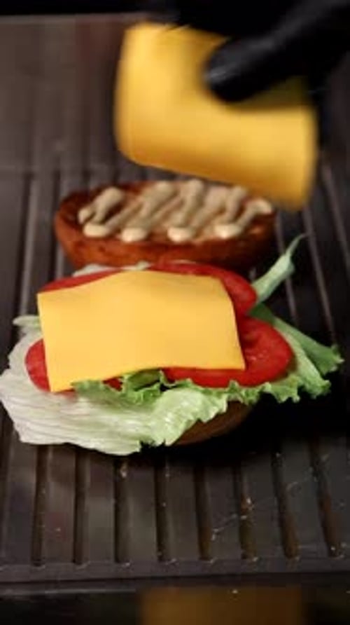 Making a Delicious Burger with Fresh Ingredients