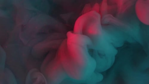 Abstract Motion of Red and Blue Swirls