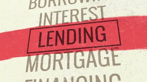 Financial Terms Highlight Text Reveal Animation