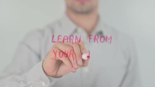 Learn from Your Past, Writing on Transparent Screen