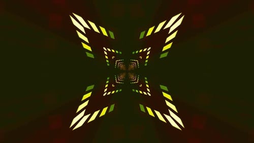 Vibrant abstract design with glowing yellow and green patterns