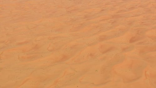 Desert dunes seen from the sky