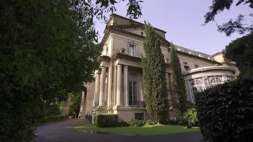Gimbal shoot of Palacio Sans Souci, or Sans Souci Palace, in Buenos Aires Argentina in 4K