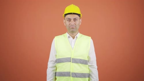 The engineer approves the news he heard.